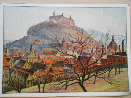 2 Karten KULMBACH Plassenburg Luitpold  Marktplatz Oldtimer Hermann Lenz um 1940