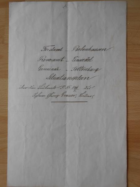 Mähringen EINSIEDEL Schwaikbrühl Jettenburg Grauer Kälber + Wolpert Geometer