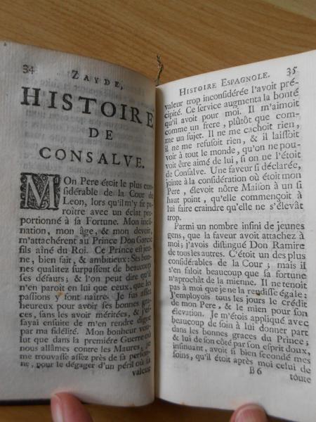 Zayde Histoire Espagnole Segrais Amsterdam Lafayette Huet SPANIEN 1715 Kästner 