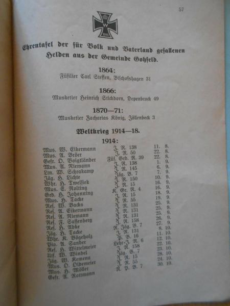 Geschichte des Kirchspiels Gohfeld Löhne 1935 Karl Kornfeld Verden