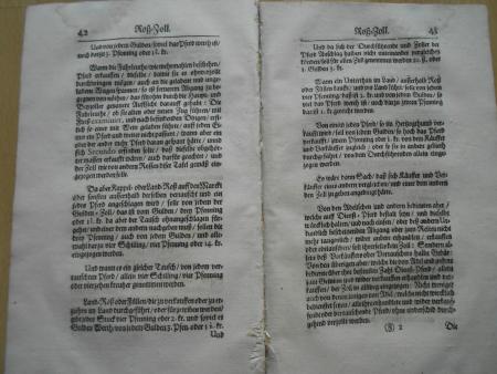 Zoll 1669 Steuer Rößlin Stuttgart 1669 Wolle Holz Vieh Hopfen Pferde Zollamt