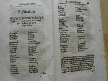 Handel Gewerbe Laden Hausieren Recht 1669 Rößlin Stuttgart