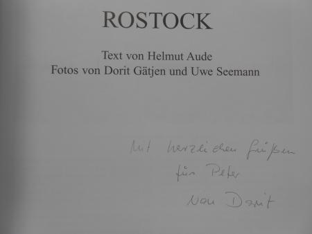ROSTOCK  Hinstorff 1998 Helmut Aude Uwe Seemann MIT WIDMUNG von Dorit GÄTJEN 