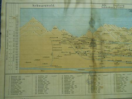 Höhendarstellung Raue Alb Heuberg Schönbuch Filder Schwarzwald Bauser Dürrwangen
