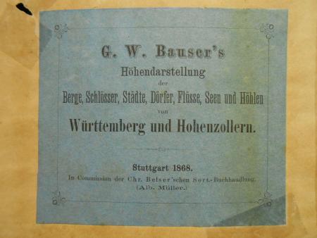 Höhendarstellung Raue Alb Heuberg Schönbuch Filder Schwarzwald Bauser Dürrwangen
