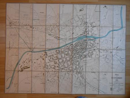 Plan von TUTTLINGEN 1911 Stadtgeometer STOLL Ehrenberg Göhren Egartenweg Honberg