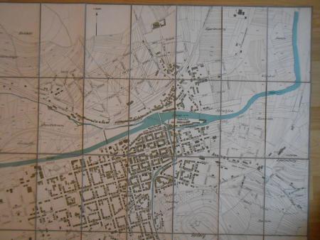 Plan von TUTTLINGEN 1911 Stadtgeometer STOLL Ehrenberg Göhren Egartenweg Honberg