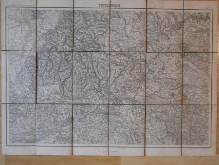 Plan von TUTTLINGEN 1911 Stadtgeometer STOLL Ehrenberg Göhren Egartenweg Honberg