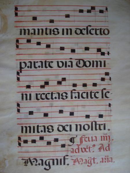 Noten Neumen Latein 1510 Johannes Täufer Antiphonar Dartmouth Hanover NH Markus