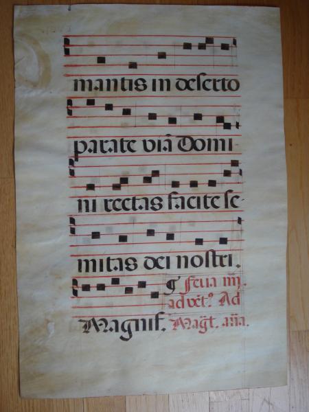 Noten Neumen Latein 1510 Johannes Täufer Antiphonar Dartmouth Hanover NH Markus