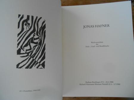 JONAS HAFNER 1940 Augsburg Beuys Schüler Werkverzeichnis Holzschnitte Reutlingen