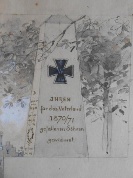 Otto GERLACH 1870/71 Leipzig Teheran Soldaten Denkmal 1895 Deutsch-Franz. Krieg 