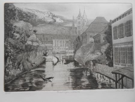 2x Martin Strehler ESSLINGEN Maille Vogelsangbrücke Marktplatz Alfred Kielmeyer