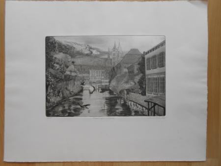 2x Martin Strehler ESSLINGEN Maille Vogelsangbrücke Marktplatz Alfred Kielmeyer