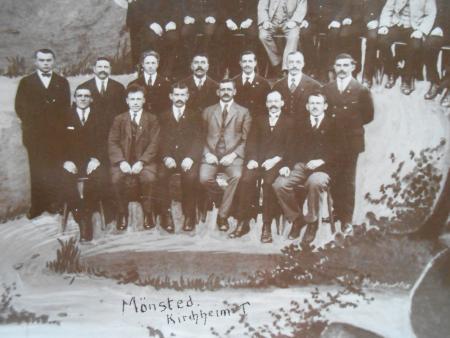 Dettingen Teck Arbeiter Gesangverein Harmonie Mai 1925 Atelier Mönsted Kirchheim