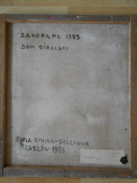 Haus Dom Goralski Zakopane Zofia Ryniak - Brzekowa Rzeszów Polen 1983