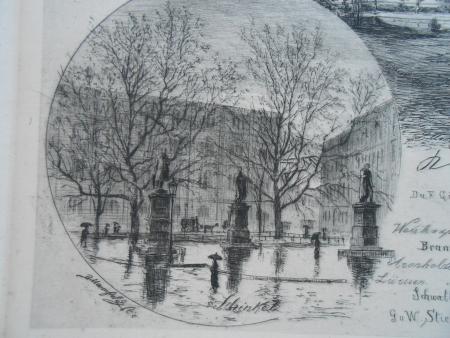 Hochschule Charlottenburg Berlin Wasmuth Schinkel Gilly Hitzig Arnim 1884 SELTEN