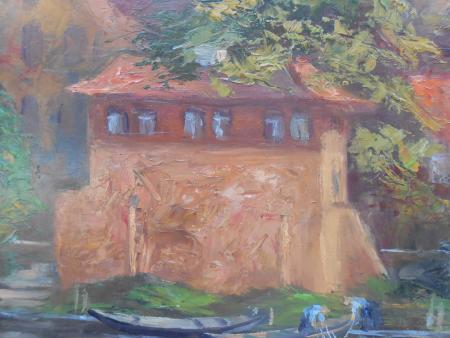 OTTO STIEGLITZ Stuttgart Alt Cannstatt Altes Waschhaus Herbst am Waschhäusle