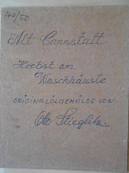 OTTO STIEGLITZ Stuttgart Alt Cannstatt Altes Waschhaus Herbst am Waschhäusle