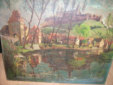 SCHWÄBISCH HALL Schloss castle Burg chateau WALDMANN 1946