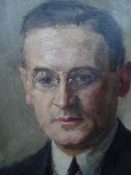 Rudolf HINDERER Nürnberg Slevogt-Schüler Portrait Horst von SASSEN 1927