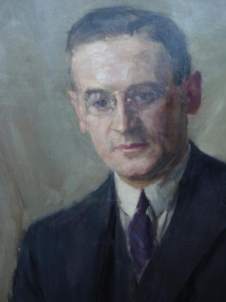 Rudolf HINDERER Nürnberg Slevogt-Schüler Portrait Horst von SASSEN 1927