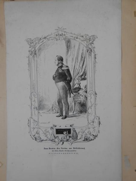 Adolf von MENZEL Friedrich Wilhelm IV PREUSSEN Klein-Kinder Bewahranstalten