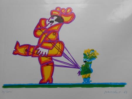 2 Lithos Kristiane Peuchert Werkschulen Köln 1969 Marionette Hunde Hunderennen 