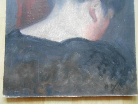 Arthur SEUFERT Malsch Karlsruhe Stuttgart Degerloch Porträt (s)einer Frau Ölbild