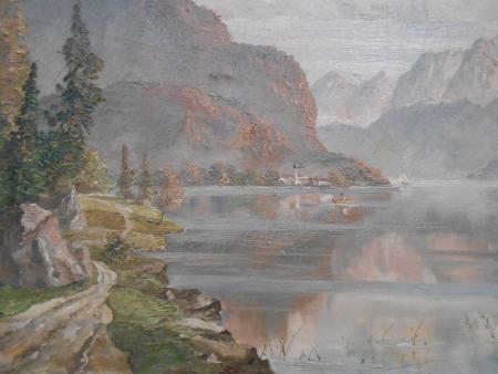 Adolf BÖCK Tegernsee : ACHENSEE Achenkirch Pertisau Tirol  Ölgemälde um 1940
