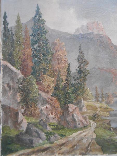 Adolf BÖCK Tegernsee : ACHENSEE Achenkirch Pertisau Tirol  Ölgemälde um 1940