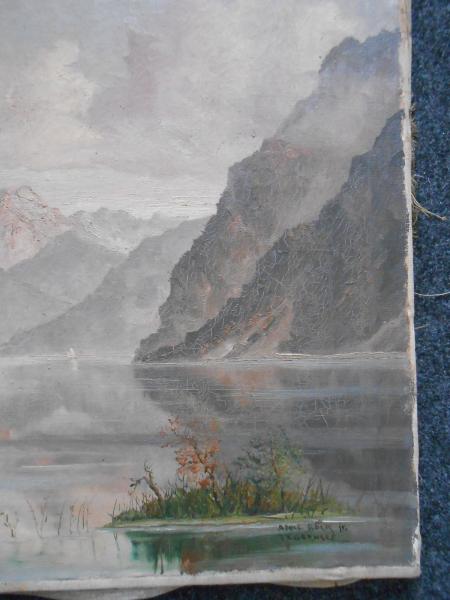 Adolf BÖCK Tegernsee : ACHENSEE Achenkirch Pertisau Tirol  Ölgemälde um 1940