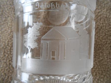 Biedermeier Glas Teplitz 1833 Mariaschein Schlangenbad Schlackenburg Böhmen