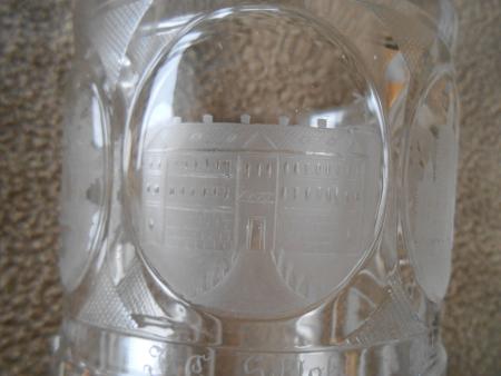 Biedermeier Glas Teplitz 1833 Mariaschein Schlangenbad Schlackenburg Böhmen