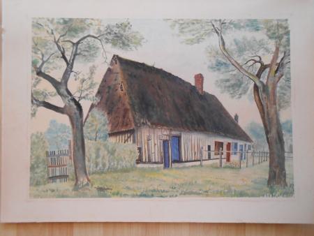 Josef HALDER Stuttgart Sonnenberg Haus i. d. NORMANDIE ca 1940 Kunstverein Sttg
