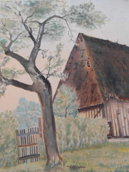 Josef HALDER Stuttgart Sonnenberg Haus i. d. NORMANDIE ca 1940 Kunstverein Sttg