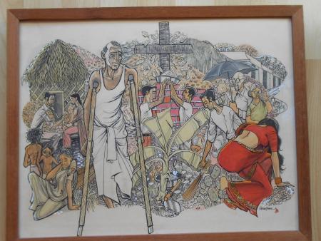 Malerei Vorlage für Kalender von VASANTHAN  Madurai Tamil Nadu Indien Arasaradi