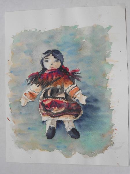 HELMINE WANDEL Herrenberg Freudenstadt PUPPE doll PERU Perou poupee 1986 