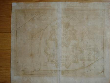 MANNHEIM Zitadelle Friedrichsburg  Eichelsheim Merian Theatrum Europaeum 1635