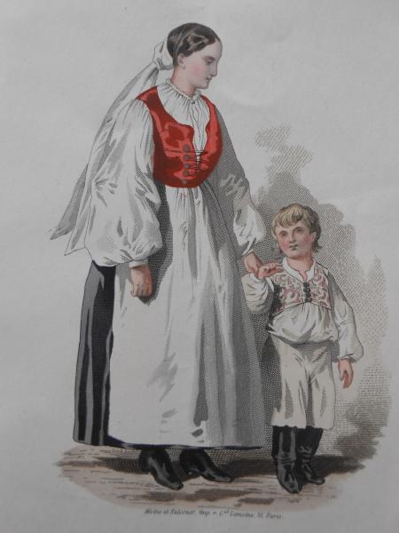 UNGARN Hungary Hongrie Wien Weltausstellung 1873 Moine Falconer handkoloriert