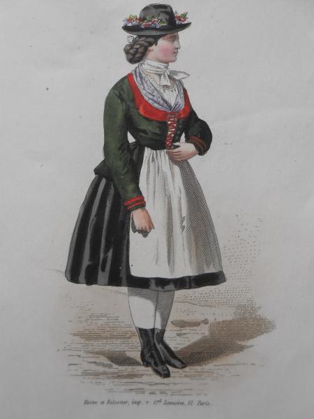 UNGARN Hungary Hongrie Wien Weltausstellung 1873 Moine Falconer handkoloriert