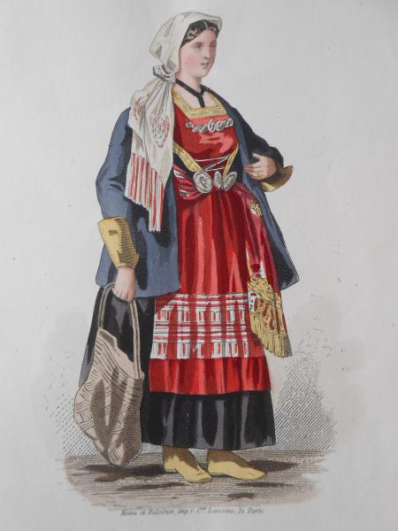 MORAWIEN MÄHREN MORAVA Wien Weltausstellung 1873 Moine Falconer handkoloriert