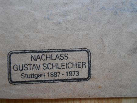 Straße in ÜBERLINGEN Bodensee 1926 von Gustav Schleicher Stuttgart Hölzel-Kreis
