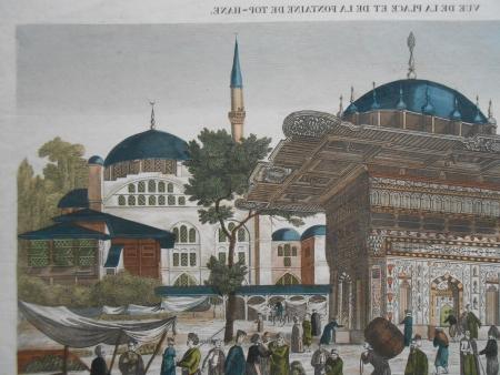 TOPHANE Istanbul Vue de la Place et de la Fontaine de Top-Hané Guckkastenbild 
