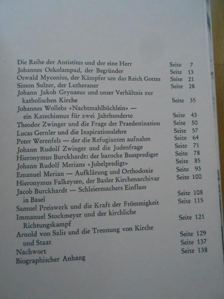 4 x Fritz BURI Vermächtnis der Väter Katzmann Verlag Tübingen Pharos Basel