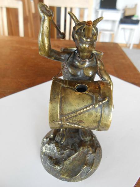 Bronze "Robert der Teufel" Normandie Meyerbeer Scribe "Robert le Diable" Leuchte