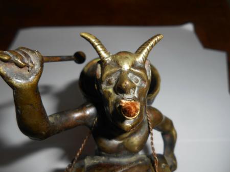 Bronze "Robert der Teufel" Normandie Meyerbeer Scribe "Robert le Diable" Leuchte
