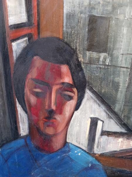 Werner Rosenbusch (1924 -2016 Ulm) Ansicht von SALZBURG, 1955, Surrealismus