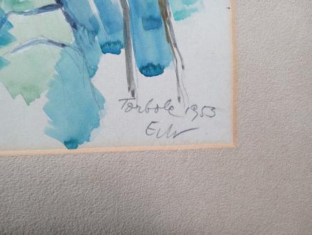 TORBOLE monogrammiert E.v. W.  (?) 1953