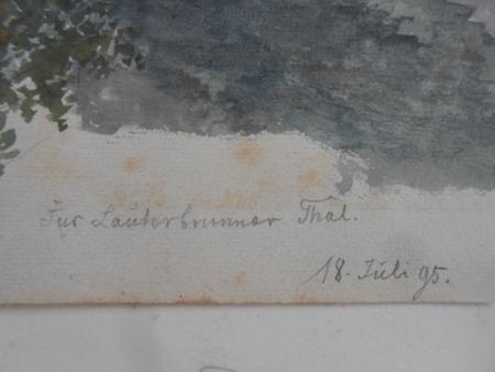 Lauterbrunnen Rothenfluh Jungfrau Schweiz Berner Oberland Staubbachfall 1895